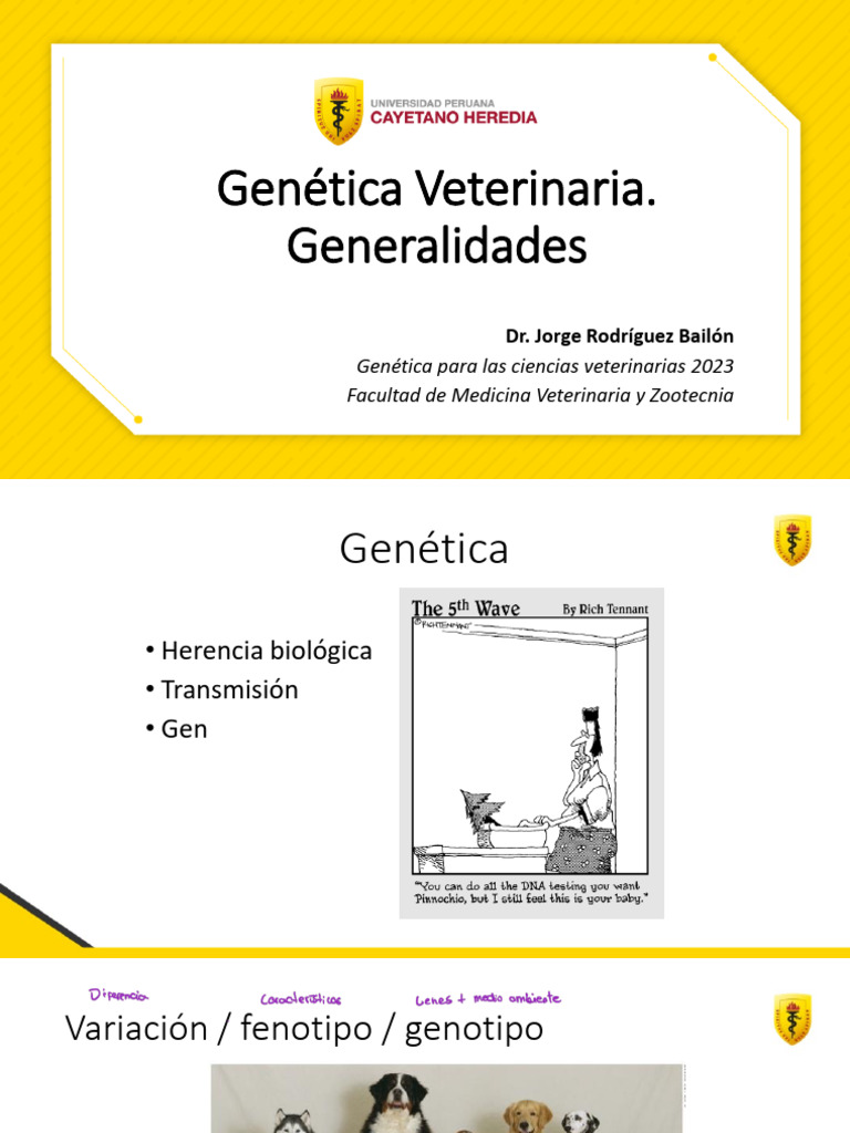 Fundamentos de Genética Veterinaria | PDF