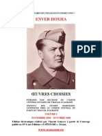 Enver Hoxha Oeuvres Choisies Tome I