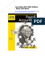 Payroll Accounting 2018 28th Edition Bieg Test Bank