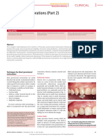 Provisional Restorations (Part 2) : Clinical