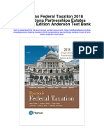 Pearsons Federal Taxation 2018 Corporations Partnerships Estates Trusts 31st Edition Anderson Test Bank