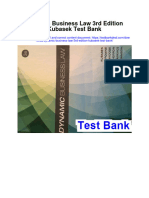 Dynamic Business Law 3rd Edition Kubasek Test Bank