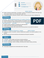 Blue Simple Resume-WPS Office