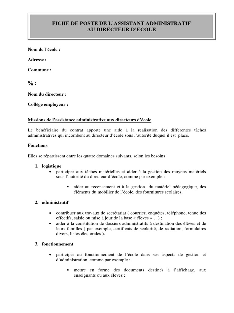 A vs model e fiche poste ass adm pdf