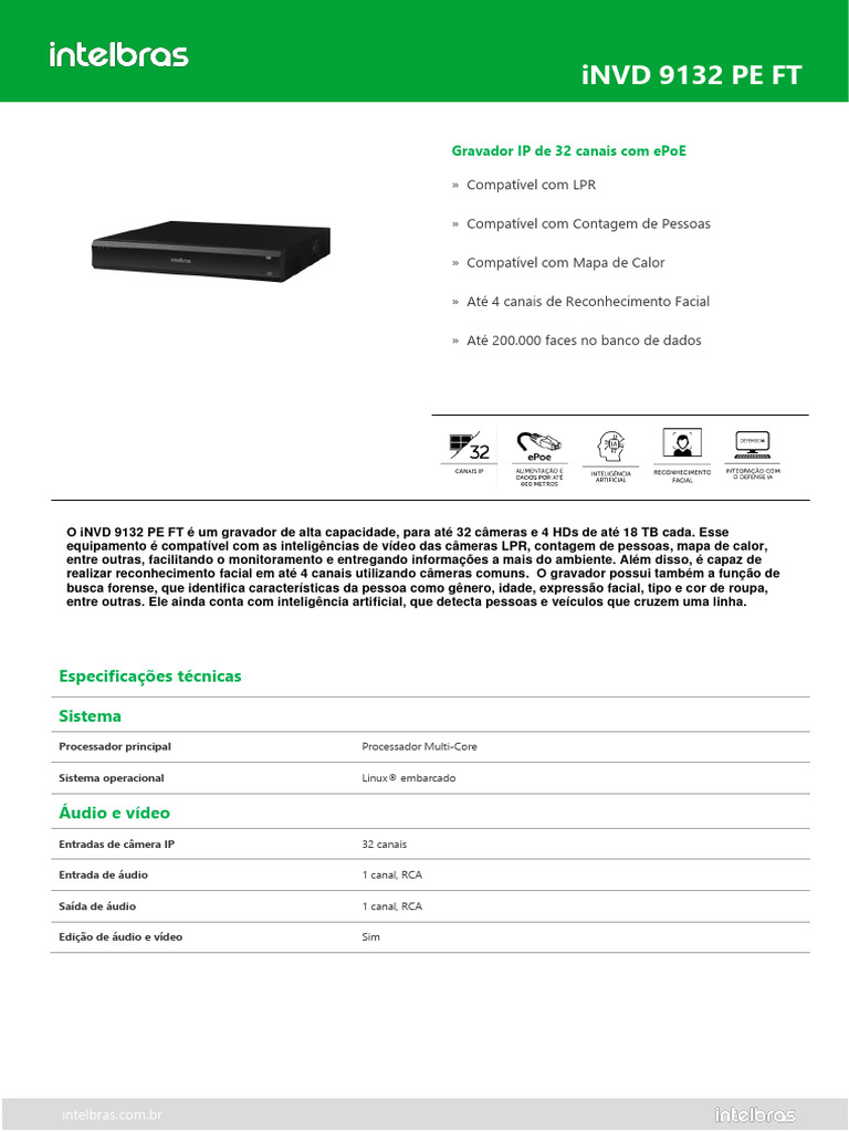 Datasheet NVD 9132 Pe FT | PDF | Rede de computadores | USB