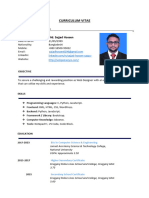 CV For MD - Sajjad Hossen
