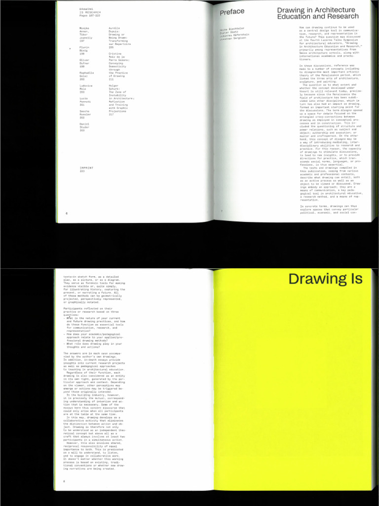 Drawing in Architecture Education and Research PDF