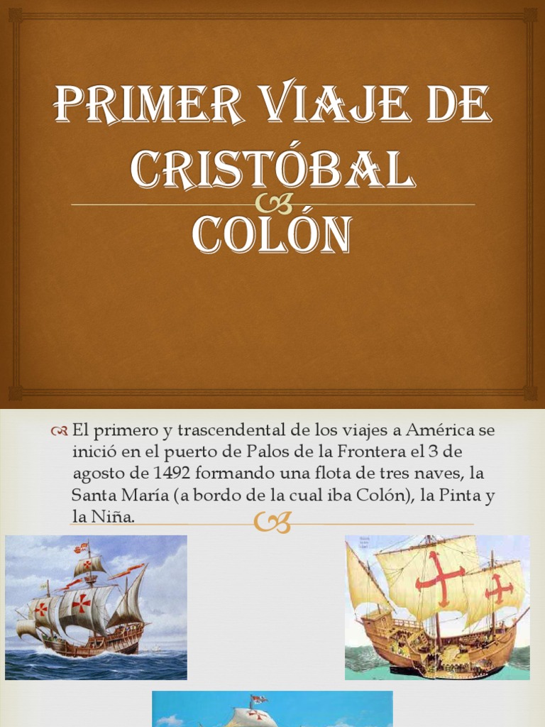 Primer Viaje de Cristóbal Colón | PDF | Cristobal colon | Longitud