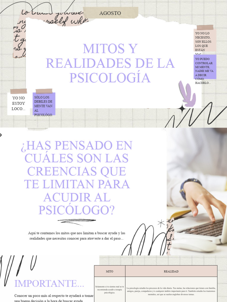 Mitos y realidades de la psicología | PDF | Sicología | Psicoterapia