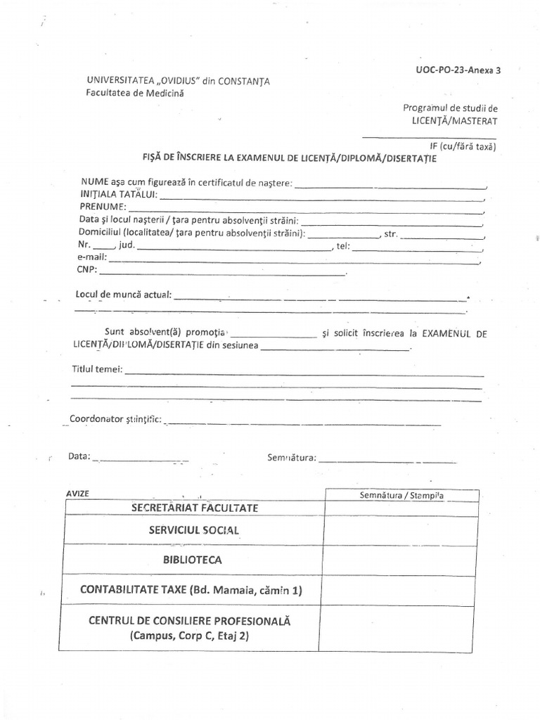 License Registration Documents PDF
