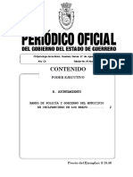 Bando de Policia y Gobierno de Chilpancingo de Los Bravo Guerrero