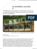 L'architecture Modulaire, Atout Pour Le Futur