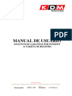 Manual de Usuario Rom Garantias