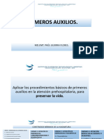 Primeros Auxilios.: MD - Emt. Paúl Guerra Flores