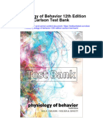 Physiology of Behavior 12th Edition Carlson Test Bank