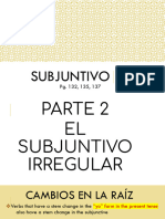 Subjuntivo Irregular Verbs Student