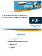 02 - Caractéristiques Principales de Quelques Pétrole Brut