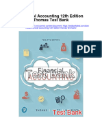 Financial Accounting 12th Edition Thomas Test Bank