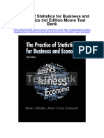 Practice of Statistics For Business and Economics 3rd Edition Moore Test Bank