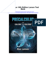 Precalculus 10th Edition Larson Test Bank