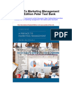 Preface To Marketing Management 15th Edition Peter Test Bank