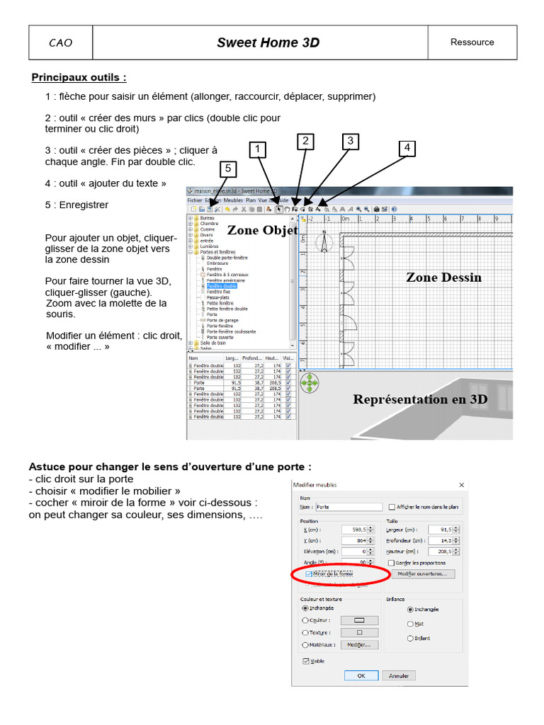 Seq4 Ressource Sweet Home 3D PDF