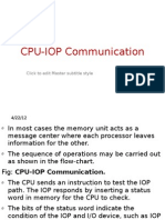 CPU IOP Communication