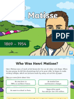Henri Matisse Information PDF
