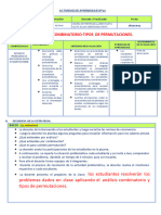 ACTIVIDAD DE APRENDIZAJE para 5° Grado Permutaciones