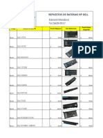 Repuestos de Bateria HP Dell