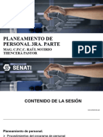 SESION N°11 SEMANA N°11 PLANEAMIENTO DE PERSONAL 3ra. Parte