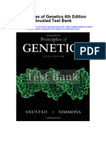 Principles of Genetics 6th Edition Snustad Test Bank