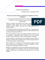 REVISADO Sistema Anticiclónico Predominara Sobre El Estado, Generará Escaso Potencial de Lluvias para Este Fin de Semana - Protección Civil Estatal