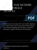Computer Memory and Storage Devices
