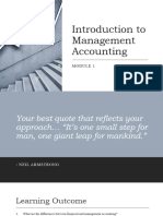 Introduction To Management Accounting