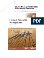 Human Resource Management Global 13th Edition Mondy Test Bank