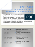 Power Point LEy de Educacion Pcia Buenos Aires