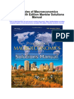 Principles of Macroeconomics Canadian 5th Edition Mankiw Solutions Manual