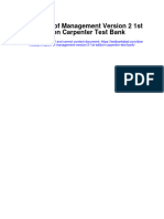 Principles of Management Version 2 1st Edition Carpenter Test Bank