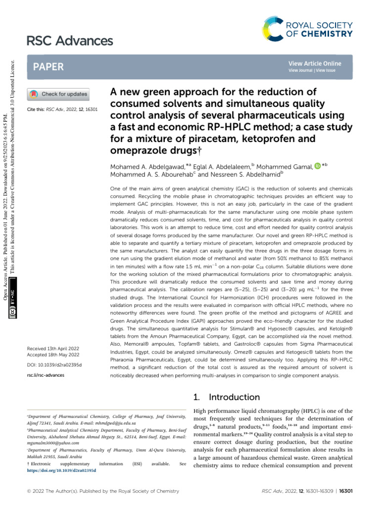 RSC Advances: Paper | PDF
