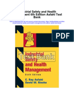 Industrial Safety and Health Management 6th Edition Asfahl Test Bank