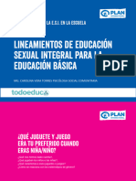 Lineamientos de Educación Sexual Integral para La Educación Básica