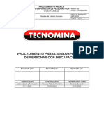 Gth-Pro-000 Procedimiento para La Incorporacion de Personas Con Discapacidad Rev. 14.11