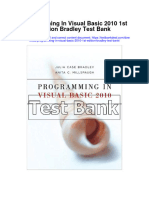 Programming in Visual Basic 2010 1st Edition Bradley Test Bank