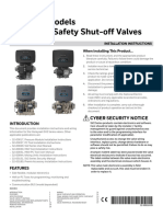 V2F, V2V Models SV2 Series Safety Shut-Off Valves: Cyber Security Notice
