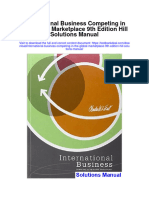 International Business Competing in The Global Marketplace 9th Edition Hill Solutions Manual