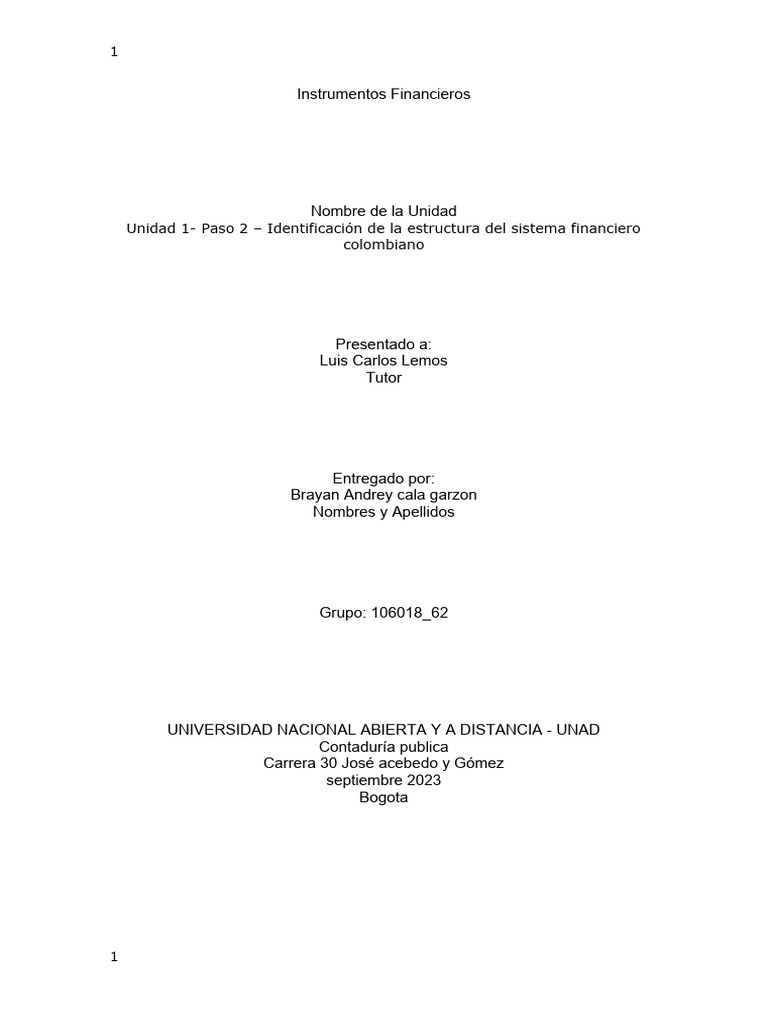 Estructura del Mercado de Capitales en Colombia | PDF