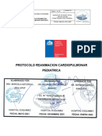 Protocolo de Reanimacion Cardio Pulmonar Pediatrica