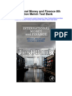 International Money and Finance 8th Edition Melvin Test Bank
