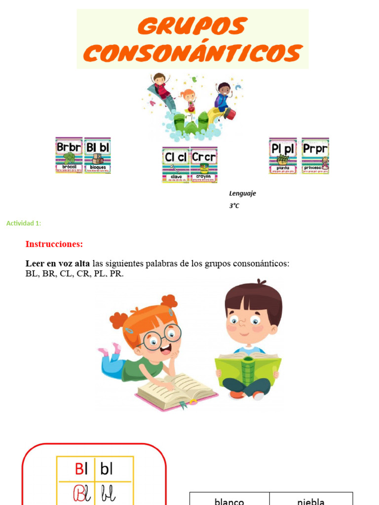 Grupos Consonánticos PDF